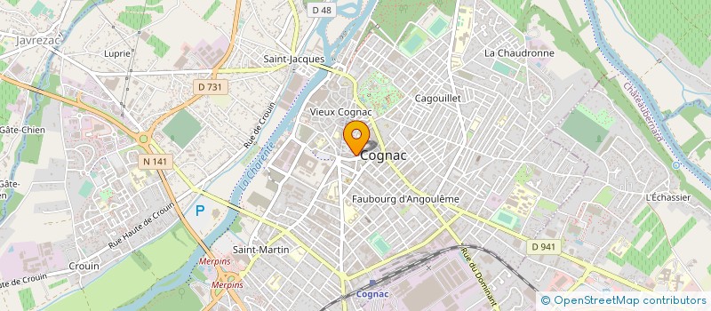 localisation de l'entreprise MONSIEUR PHILIPPE GARE à COGNAC
