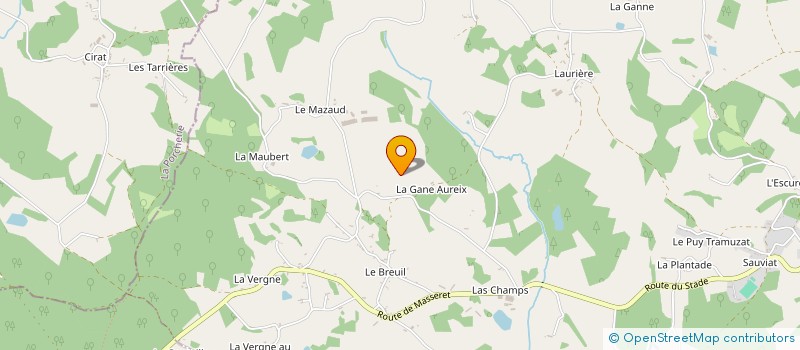 localisation de l'entreprise MONSIEUR PHILIPPE GARNERIE à MASSERET