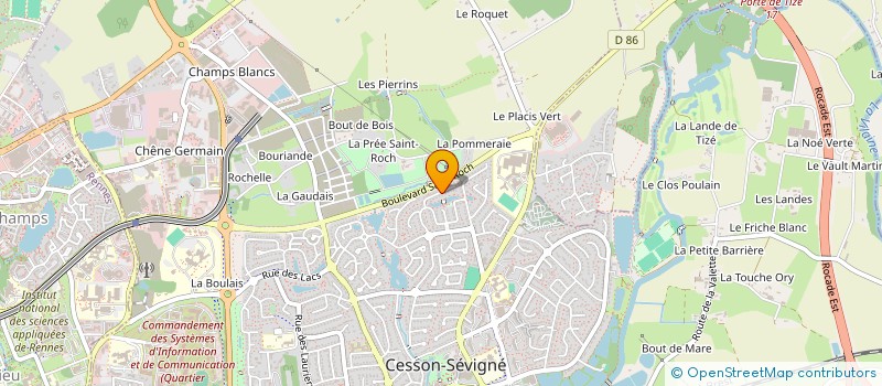 localisation de l'entreprise MONSIEUR PHILIPPE GARNIER à CESSON-SEVIGNE