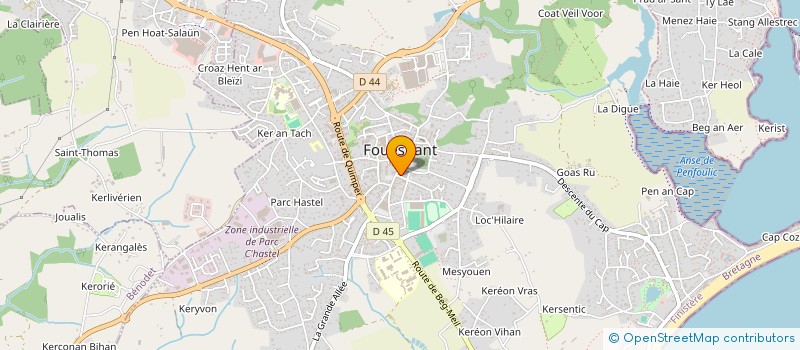 localisation de l'entreprise MONSIEUR PHILIPPE GARREC  FOUESNANT