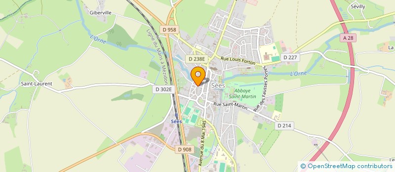 localisation de l'entreprise MONSIEUR PHILIPPE GATIEN à SEES