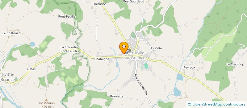 localisation de l'entreprise MONSIEUR PHILIPPE GAU à LA CROISILLE-SUR-BRIANCE