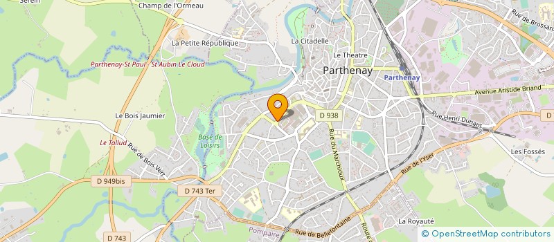 localisation de l'entreprise MONSIEUR PHILIPPE GAUDIN à PARTHENAY