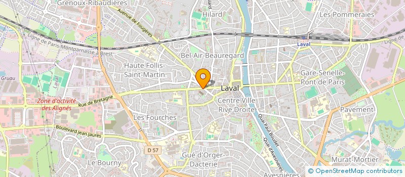 localisation de l'entreprise MONSIEUR PHILIPPE GAUDIN à LAVAL