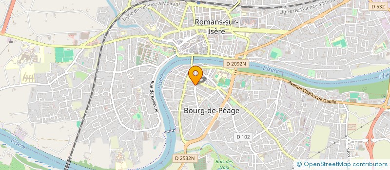 localisation de l'entreprise MONSIEUR PHILIPPE GAUDONNET  BOURG-DE-PEAGE