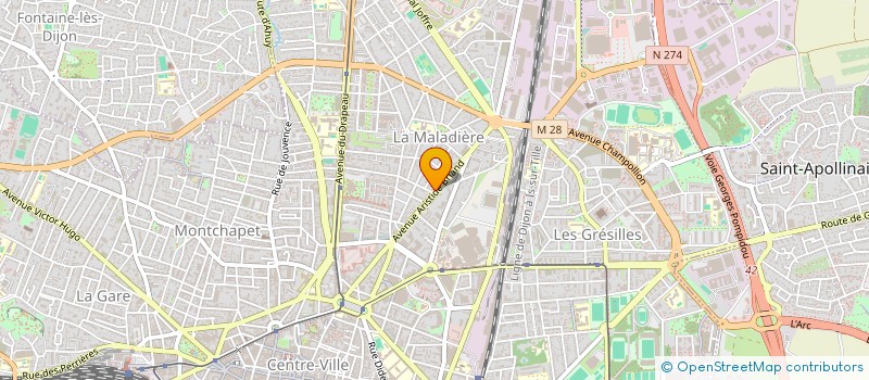 localisation de l'entreprise MONSIEUR PHILIPPE GAULARD à DIJON