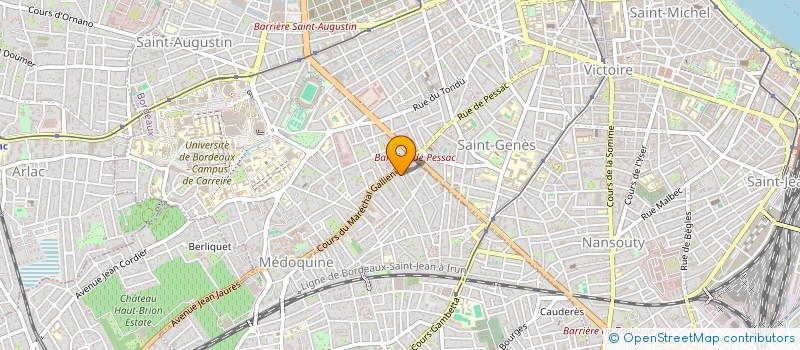 localisation de l'entreprise MONSIEUR PHILIPPE GAURY à TALENCE