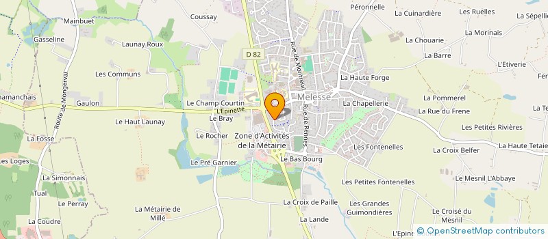 localisation de l'entreprise MONSIEUR PHILIPPE GAUTHIER à MELESSE