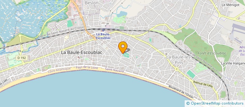 localisation de l'entreprise MONSIEUR PHILIPPE GAUTHIER à LA BAULE-ESCOUBLAC
