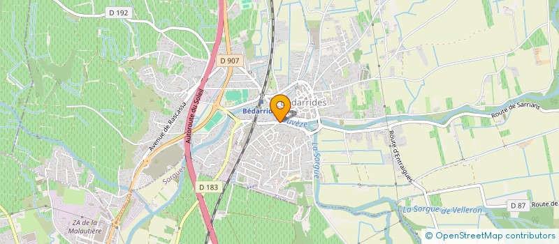 localisation de l'entreprise MONSIEUR PHILIPPE GAUTHIER  BEDARRIDES