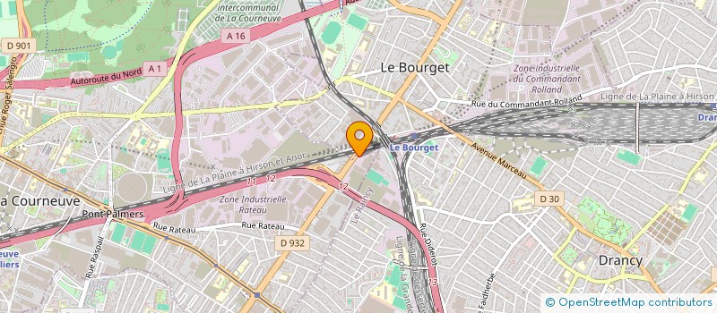 localisation de l'entreprise MONSIEUR PHILIPPE GAUTHIER à LA COURNEUVE