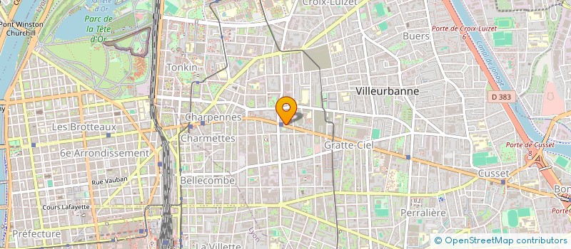 localisation de l'entreprise MONSIEUR PHILIPPE GAUTHIER  VILLEURBANNE