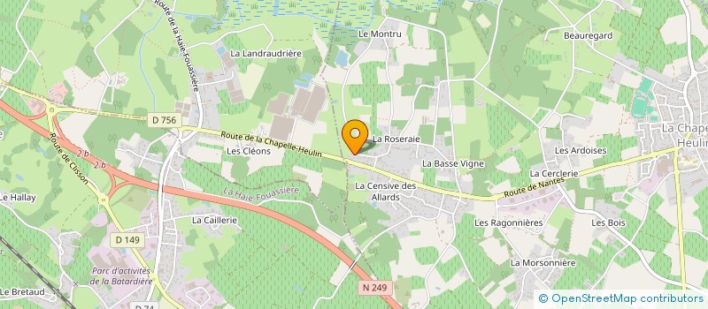 localisation de l'entreprise MONSIEUR PHILIPPE GAUTIER  LA CHAPELLE-HEULIN