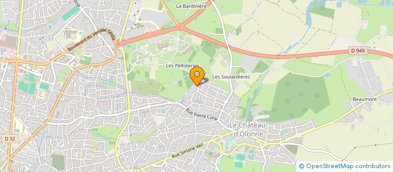 localisation de l'entreprise MONSIEUR PHILIPPE GAUTIER  LES SABLES D'OLONNE