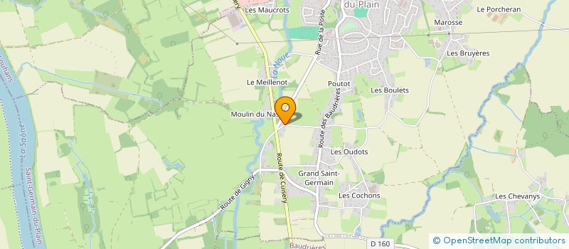 localisation de l'entreprise MONSIEUR PHILIPPE GAUTRET  SAINT-GERMAIN-DU-PLAIN