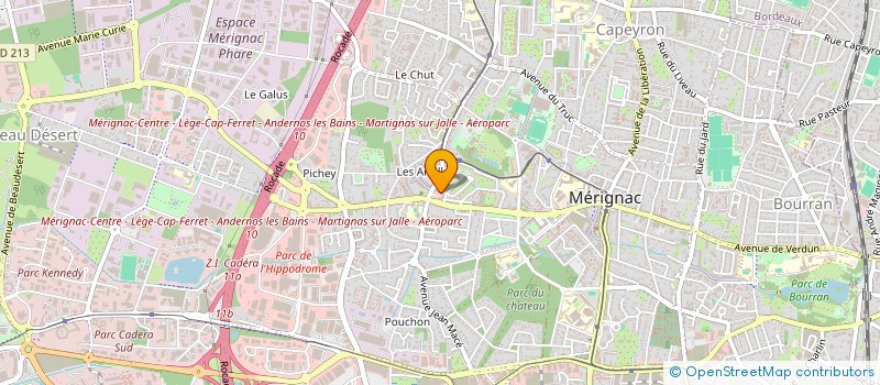 localisation de l'entreprise MONSIEUR PHILIPPE GAVOUT  MERIGNAC