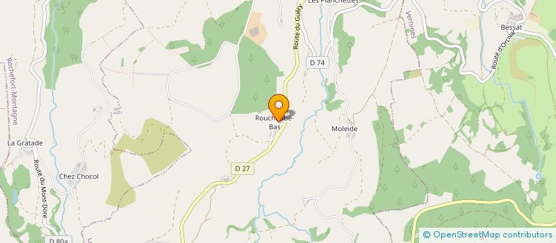 localisation de l'entreprise MONSIEUR PHILIPPE GAYDIER  ORCIVAL