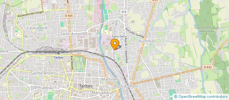 localisation de l'entreprise MONSIEUR PHILIPPE GENDRE  AUREILHAN