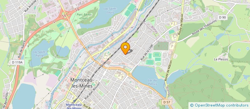 localisation de l'entreprise MONSIEUR PHILIPPE GENDRE  MONTCEAU-LES-MINES