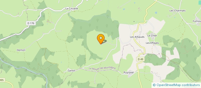 localisation de l'entreprise MONSIEUR PHILIPPE GENESTE  LE MAYET-DE-MONTAGNE