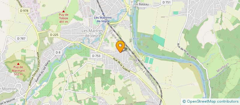 localisation de l'entreprise MONSIEUR PHILIPPE GENESTE  LES MARTRES-DE-VEYRE