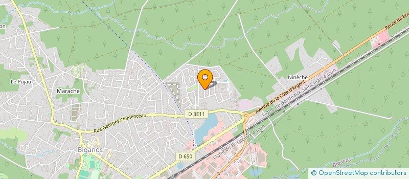 localisation de l'entreprise MONSIEUR PHILIPPE GENET  BIGANOS