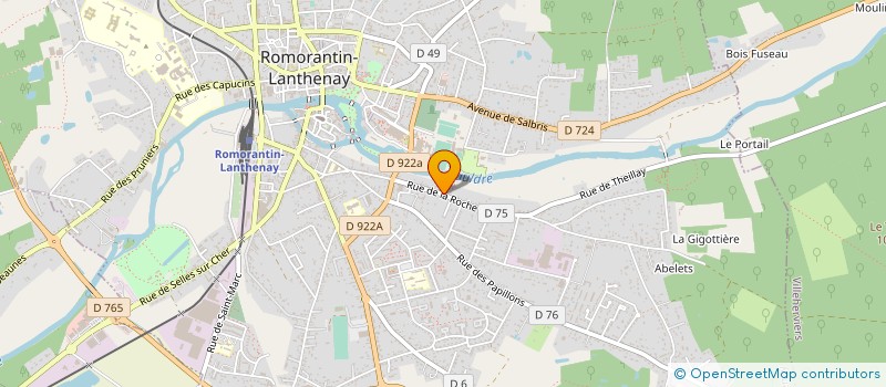 localisation de l'entreprise MONSIEUR PHILIPPE GENIES  ROMORANTIN-LANTHENAY