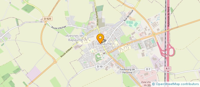 localisation de l'entreprise MONSIEUR PHILIPPE GENOT  BAPAUME