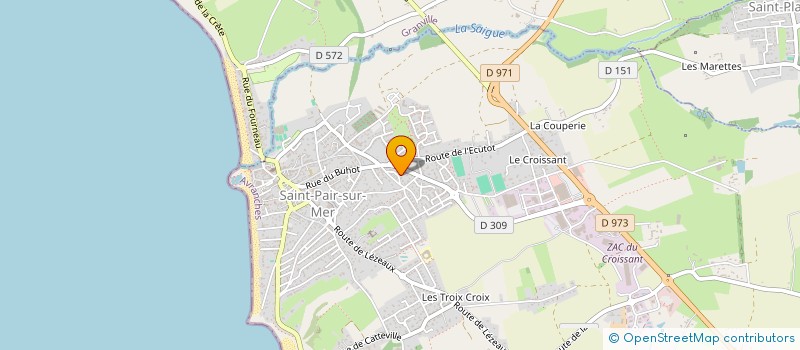 localisation de l'entreprise MONSIEUR PHILIPPE GENOUEL  SAINT-PAIR-SUR-MER