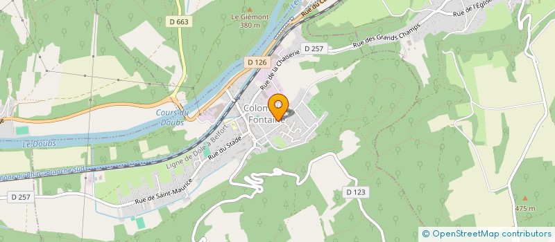 localisation de l'entreprise MONSIEUR PHILIPPE GEOFFROY  COLOMBIER-FONTAINE