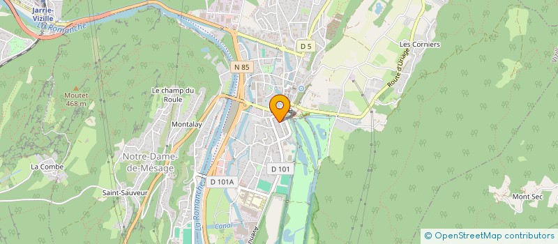 localisation de l'entreprise MONSIEUR PHILIPPE GEOFFROY  VIZILLE