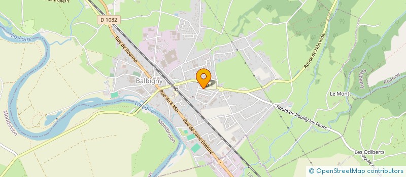 localisation de l'entreprise MONSIEUR PHILIPPE GEORGES  BALBIGNY