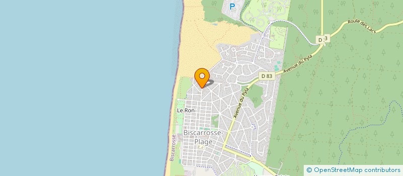 localisation de l'entreprise MONSIEUR PHILIPPE GERARD  BISCARROSSE