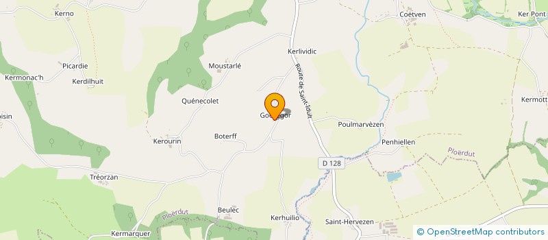 localisation de l'entreprise MONSIEUR PHILIPPE GERARD  PLOERDUT