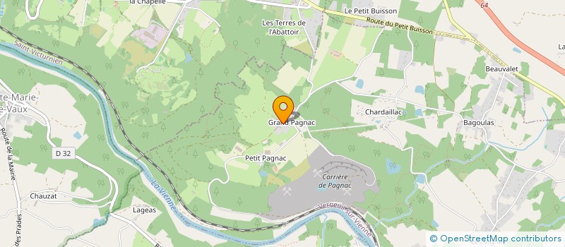 localisation de l'entreprise MONSIEUR PHILIPPE GERARDIN  VERNEUIL-SUR-VIENNE