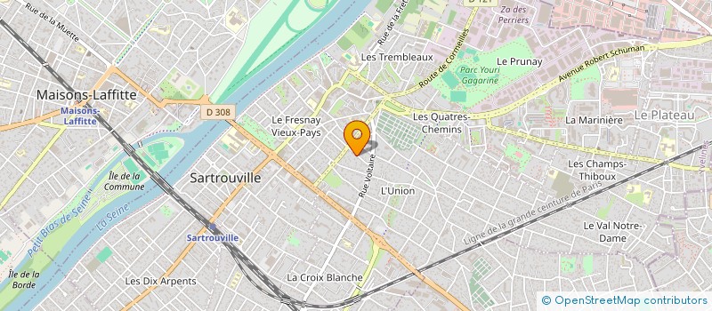 localisation de l'entreprise MONSIEUR PHILIPPE GERVAIS  SARTROUVILLE