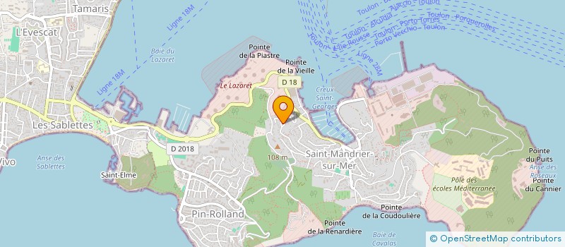 localisation de l'entreprise MONSIEUR PHILIPPE GESLAIN à SAINT-MANDRIER-SUR-MER