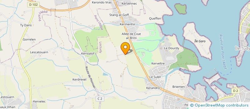 localisation de l'entreprise MONSIEUR PHILIPPE GESTIN  LOCTUDY