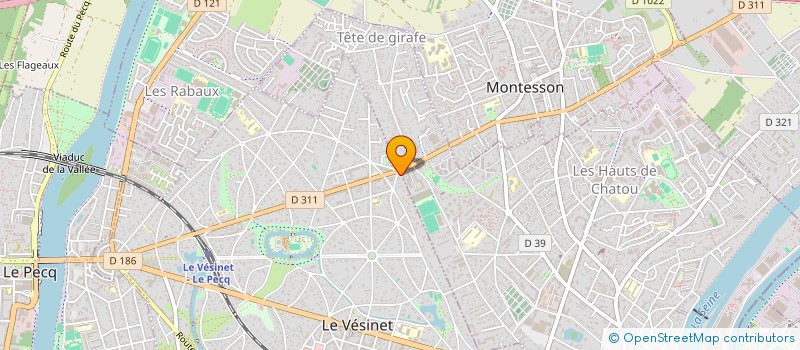 localisation de l'entreprise MONSIEUR PHILIPPE GHESTEM  LE VESINET