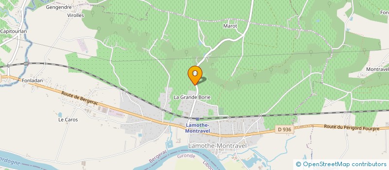 localisation de l'entreprise MONSIEUR PHILIPPE GIACUZZO  LAMOTHE-MONTRAVEL