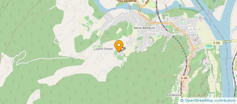 localisation de l'entreprise MONSIEUR PHILIPPE GIBAUD  VIVIERS