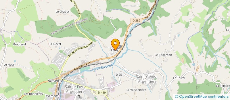 localisation de l'entreprise MONSIEUR PHILIPPE GIBERT  SAINT-GENIS-L'ARGENTIERE