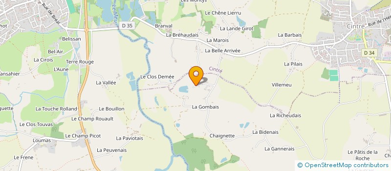 localisation de l'entreprise MONSIEUR PHILIPPE GICQUEL  MORDELLES