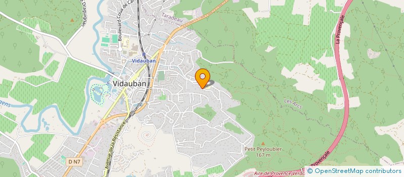 localisation de l'entreprise MONSIEUR PHILIPPE GIL  VIDAUBAN