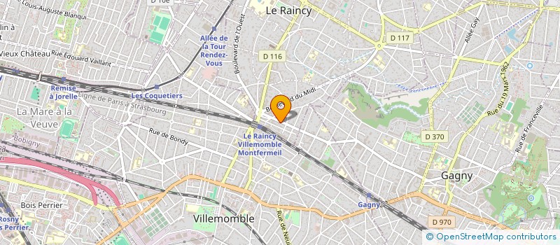 localisation de l'entreprise MONSIEUR PHILIPPE GIL à LE RAINCY