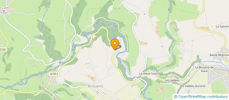 localisation de l'entreprise MONSIEUR PHILIPPE GILBERT  BROUAINS