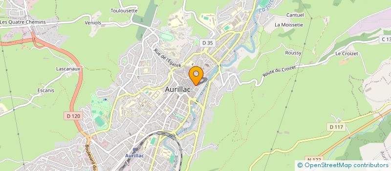 localisation de l'entreprise MONSIEUR PHILIPPE GILLES à AURILLAC