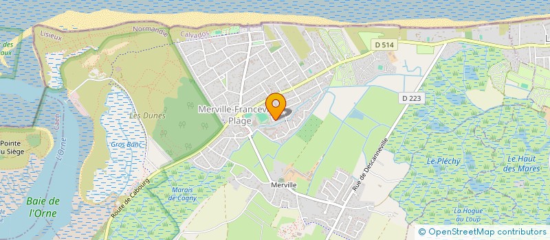 localisation de l'entreprise MONSIEUR PHILIPPE GILLETTE  MERVILLE-FRANCEVILLE-PLAGE