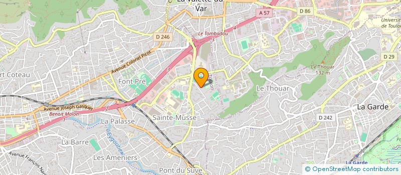 localisation de l'entreprise MONSIEUR PHILIPPE GILLIOTTE à TOULON