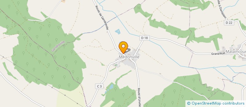 localisation de l'entreprise MONSIEUR PHILIPPE GILLOT  MEDONVILLE